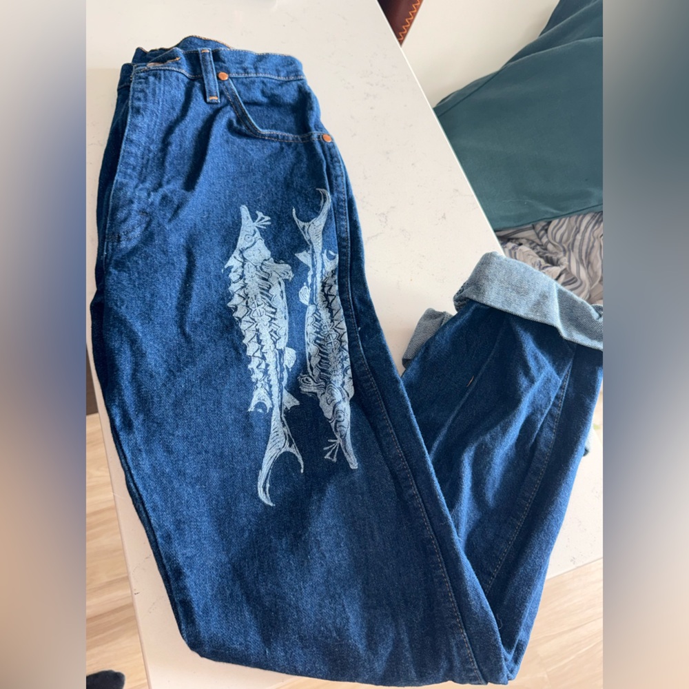 Fish print Wrangler Pants